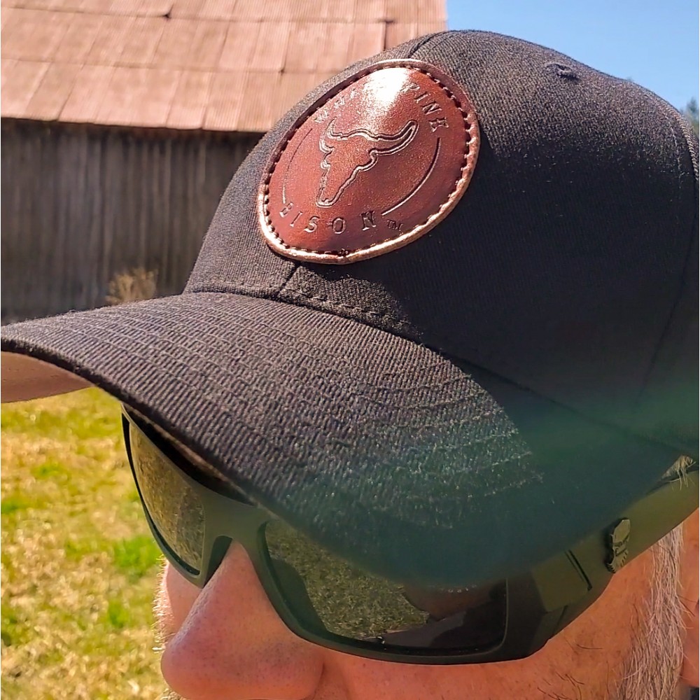 Ball Caps - leather patch