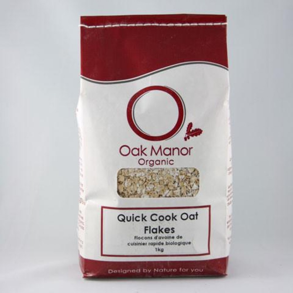 Organic Quick Cook Oat Flakes 1KG