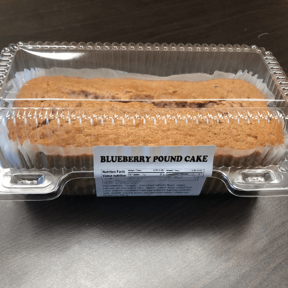 Blueberry Pound Cake $3.99 or 3 for $9.99
