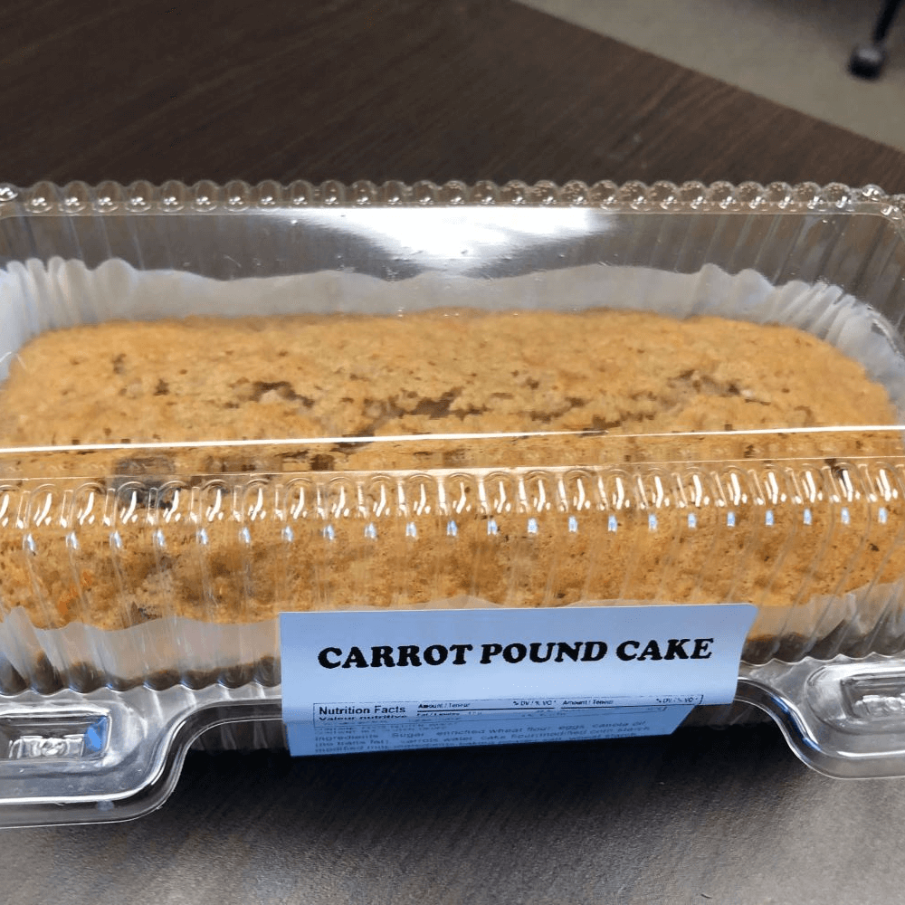 Carrot Pound Cake - $3.99 or 3 for $9.99