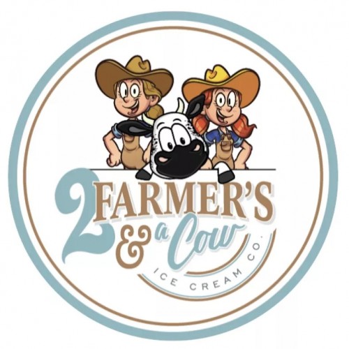  Ice Cream - 2 Farmers and a Cow - Coffee & Oreo - 16 oz
