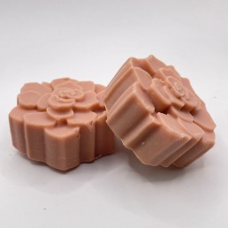 Soap - Geranium Pink Clay  - Flower - Handmade