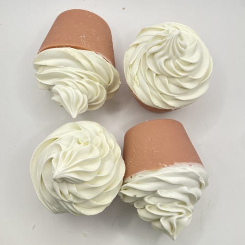 Soap - French Pink Clay - Cupcake - Handmade