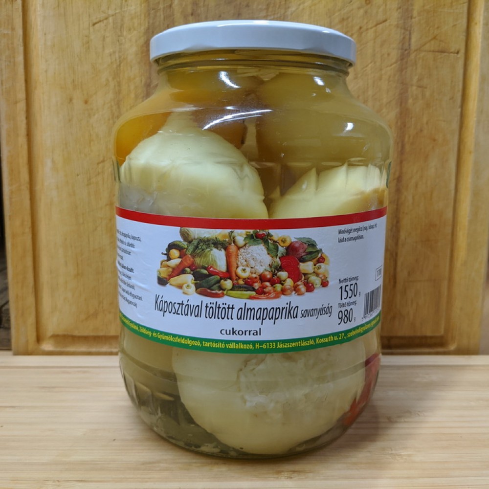 Pickled Yellow Pepper-Mild with Cabbage (980g)