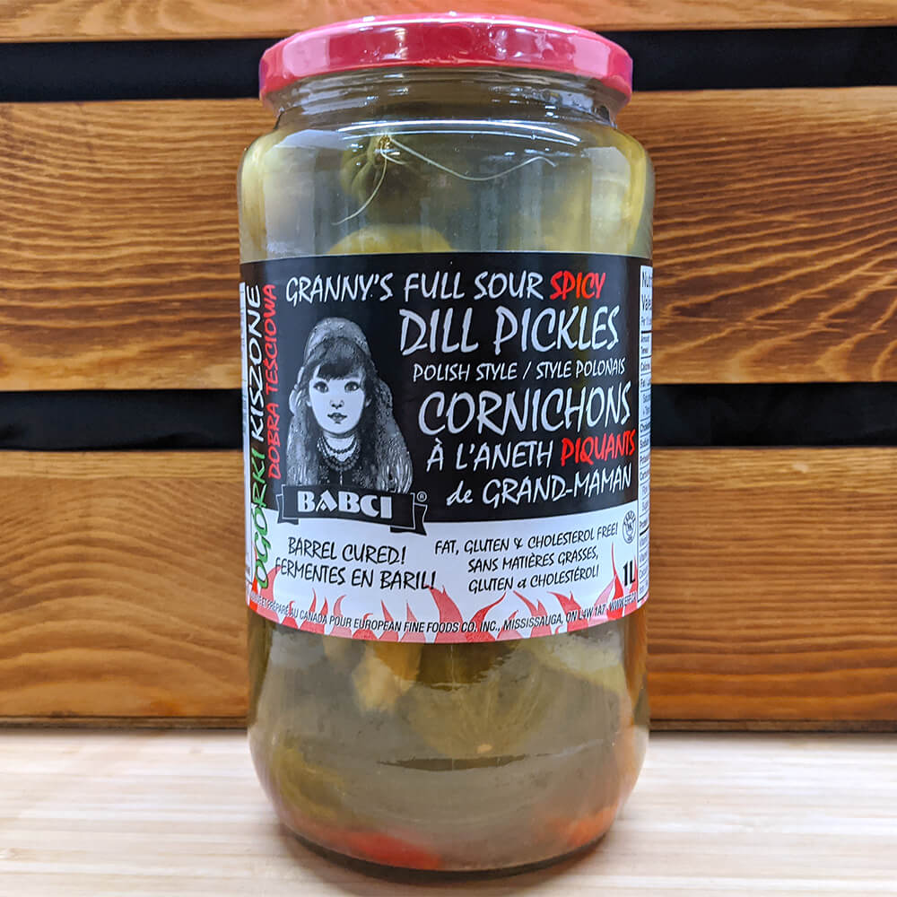 Granny's - Full Sour Spicy Dill Pickles (1L)