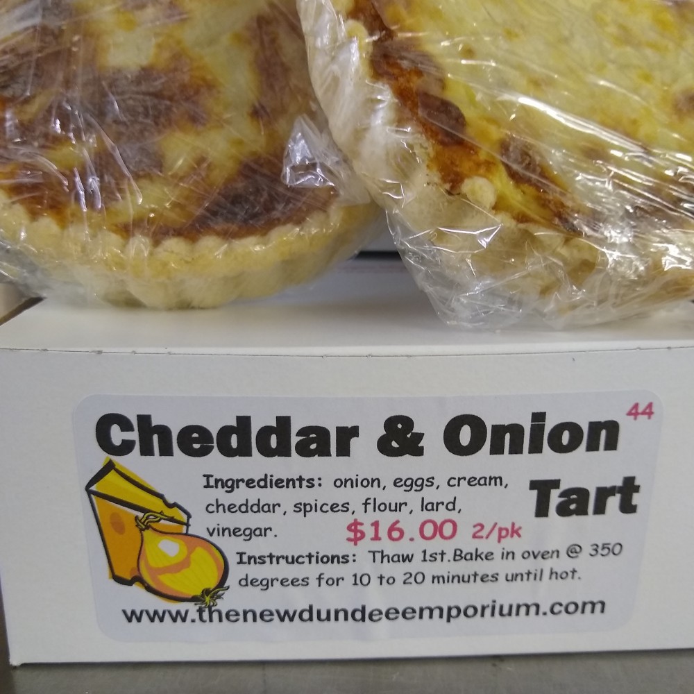 Cheddar and Onion Tart.