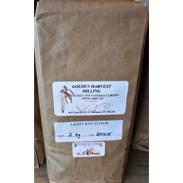 Organic Light Stone Ground Rye Flour  