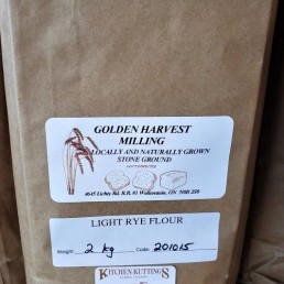 Organic Light Stone Ground Rye Flour  