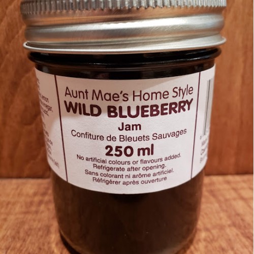 Homemade Wild Blueberry Jam - 250 ml