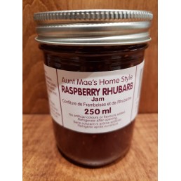 Homemade Raspberry Rhubarb Jam - 250 ml