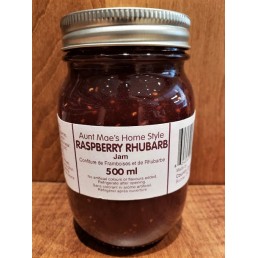 Homemade Raspberry Rhubarb Jam - 500 ml.