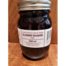 Homemade Bluberry Rhubarb Jam - 500 ml.