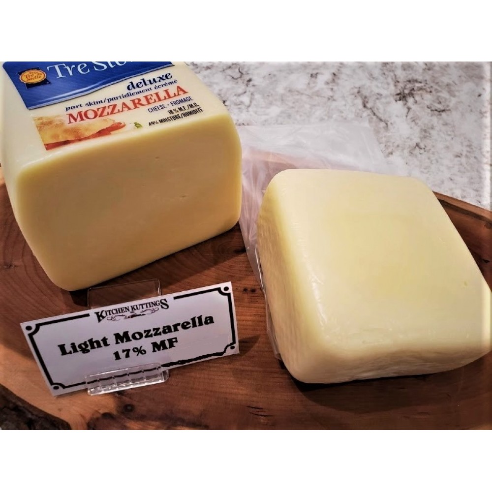 Fresh Cut Light Mozzarella Cheese - per lb