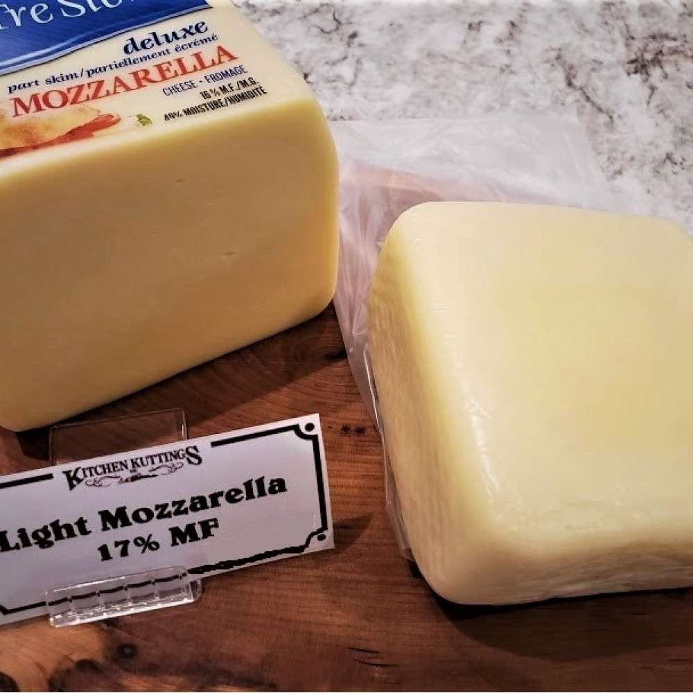 Fresh Cut Light Mozzarella Cheese - per lb