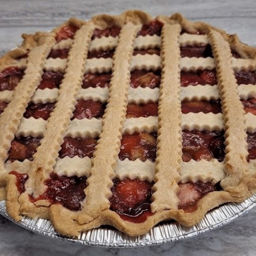 Homemade Strawberry Rhubarb Pie