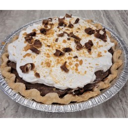 Homemade Chocolate Peanut Butter Cream Pie