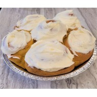 Homemade Cream Cheese Frosted Pumpkin Cinnamon Buns (pkg. of 6)