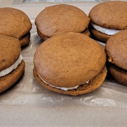 Homemade Pumpkin Whoopie Pies (6 cookies)