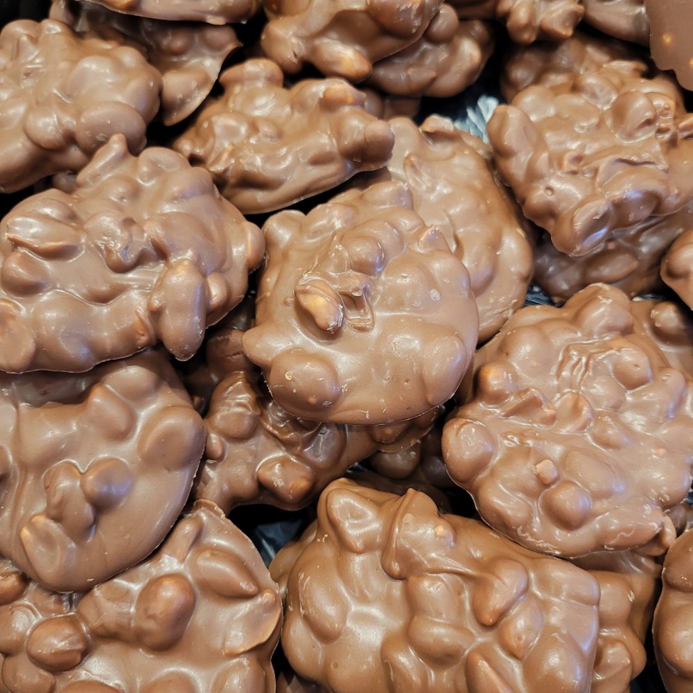 Homemade Chocolate Peanut Clusters