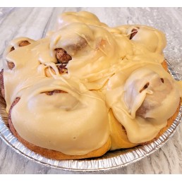 Homemade Cinnamon Buns (Caramel Iced, tray of 6 )