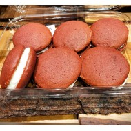 Homemade Red Velvet Whoopie Pies (6 cookies)