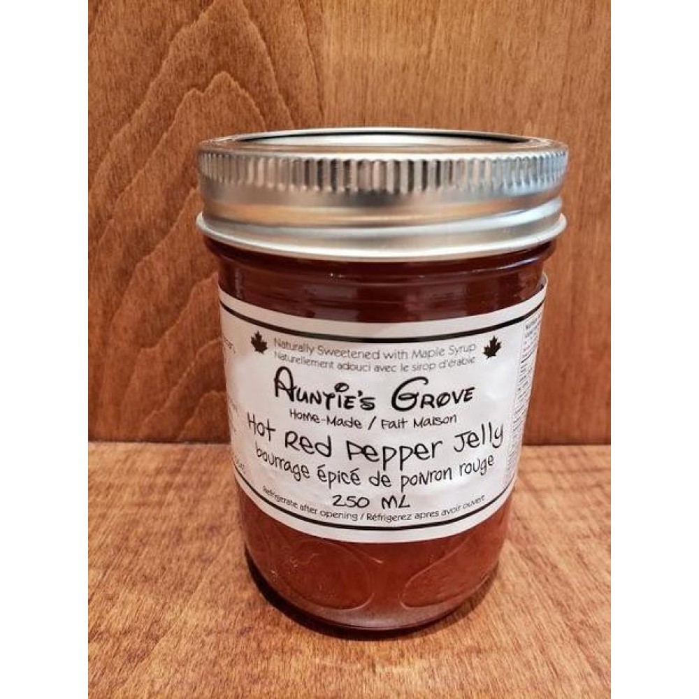 Local Auntie Grove's Hot Red Pepper Jelly