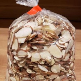 Unblanched Raw Almond Slices - per lb