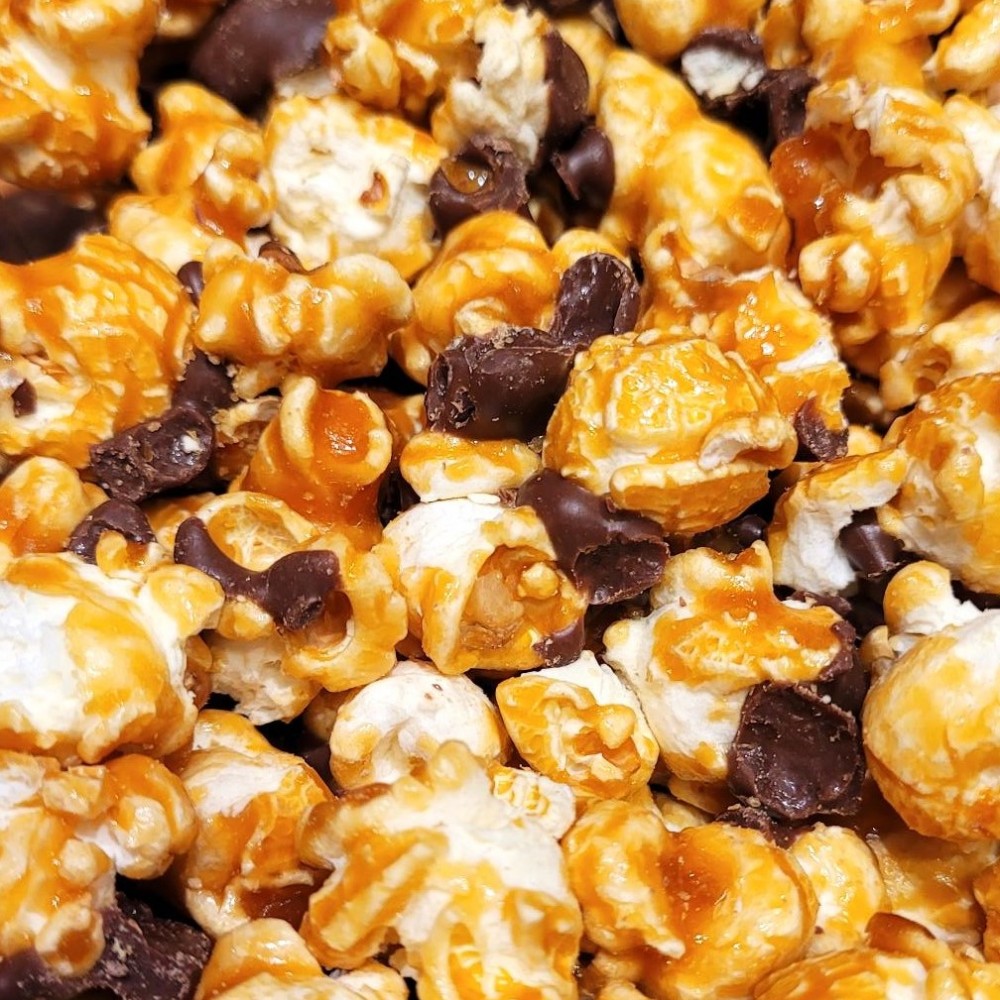 Chocolate Covered Buttered Caramel Corn - per lb