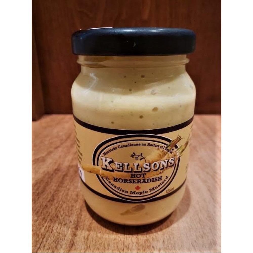 Locally made Kellsons Horseradish Mustard