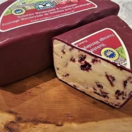 Fresh Cut English Wensleydale with Cranberries - per lb