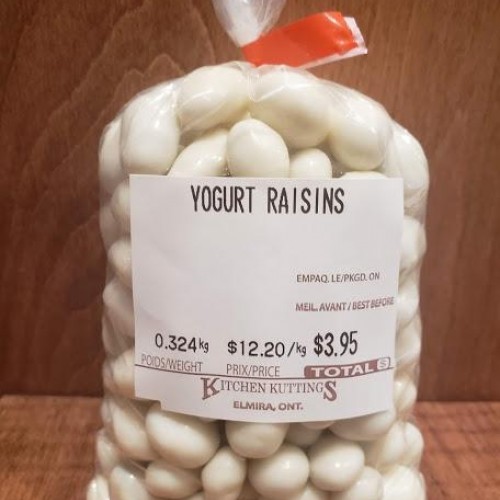 Yogurt Covered Raisins - per lb