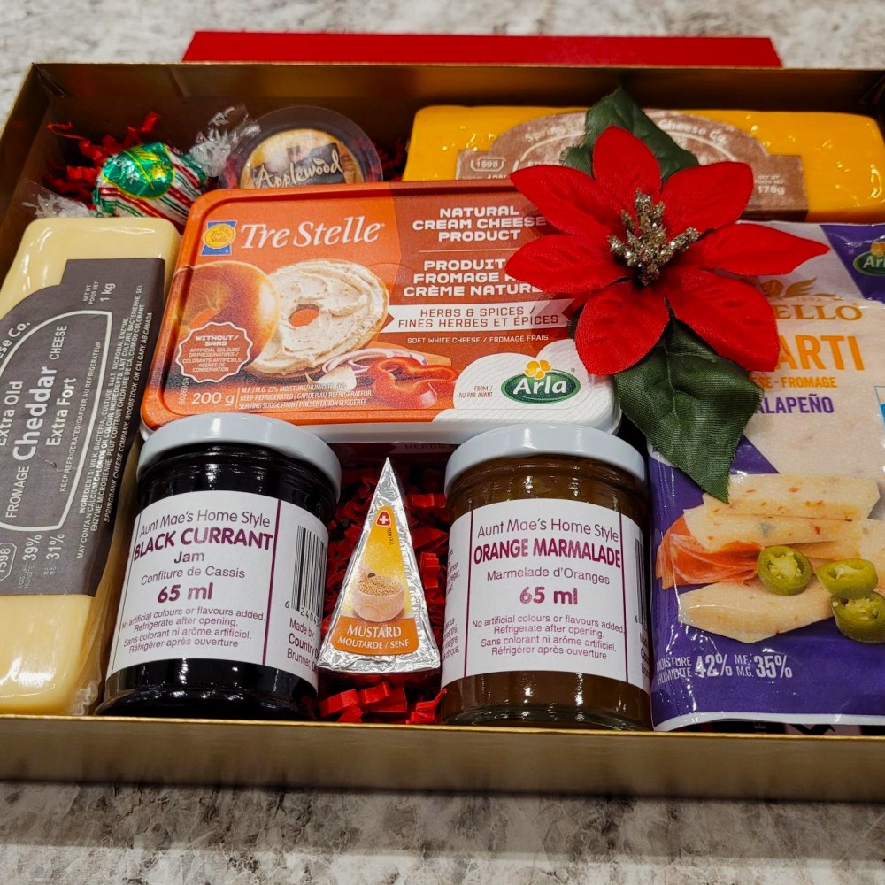 Cheese &  Homemade Jam Gift Box (medium)