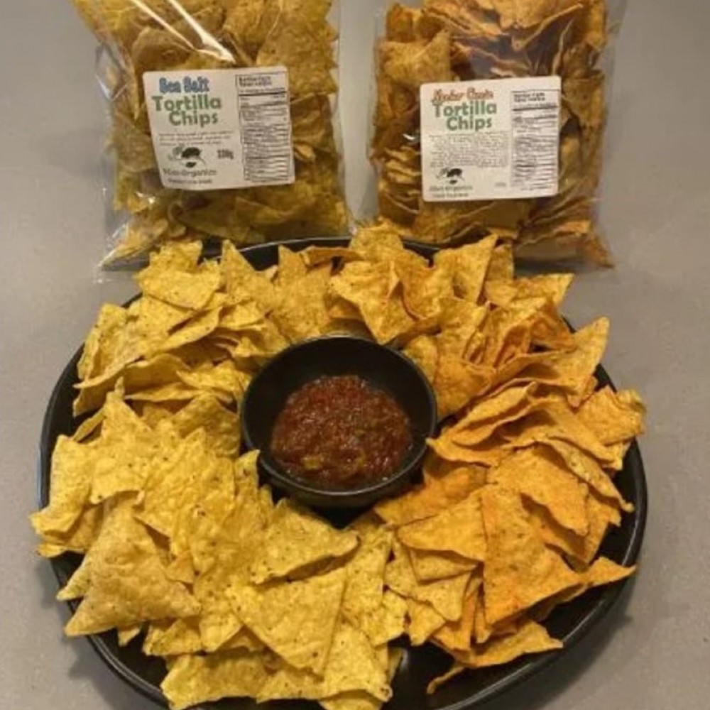 Tortilla Chips - Organic - Nacho Cheese (14 x 220g bags)