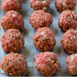 Water Buffalo Meatballs